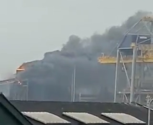 Grote brand bij Tata Steel