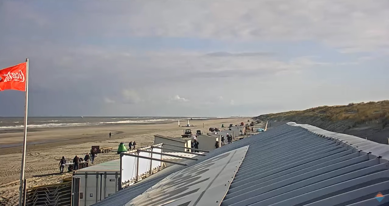 Twee webcams op strandslagen Ter Heijde en 's-Gravenzande