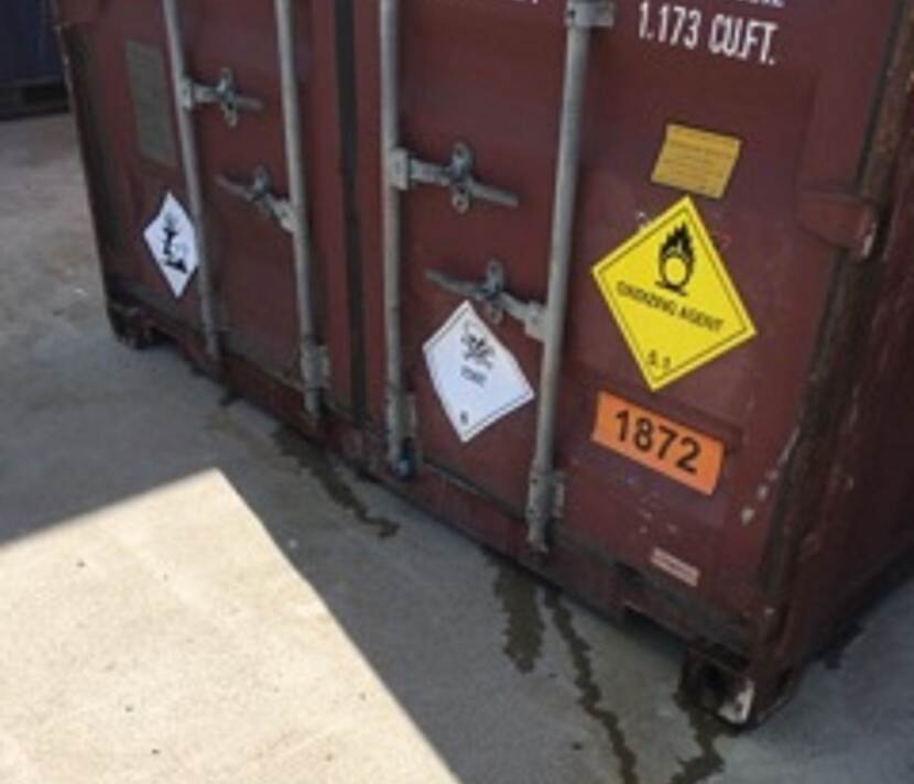 Inspectie onderschept containers met gevaarlijke stoffen