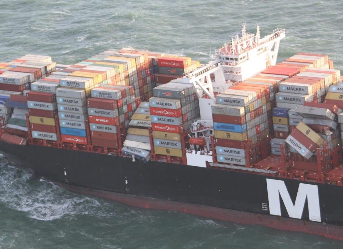 Overzicht opruimingsactie MSC containers waddenzee