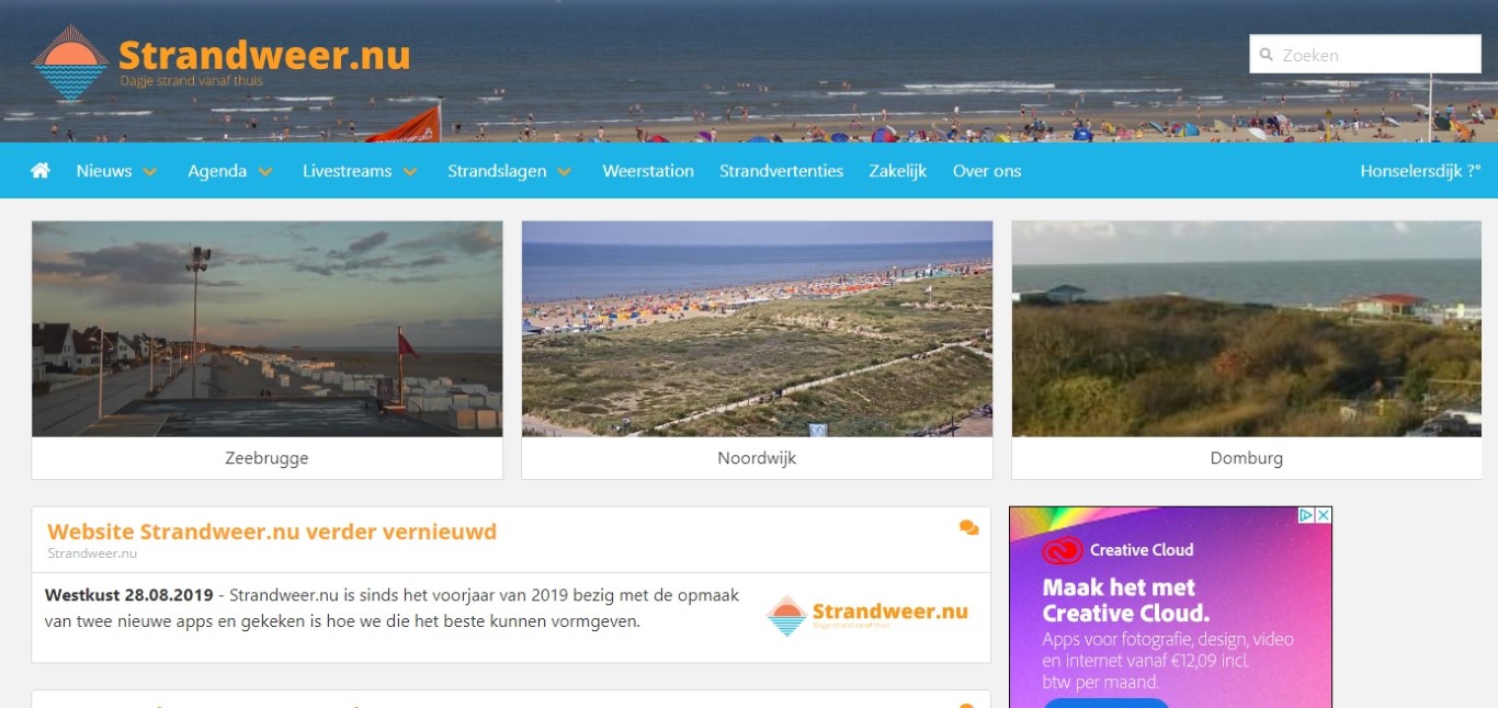 Website Strandweer.nu verder vernieuwd